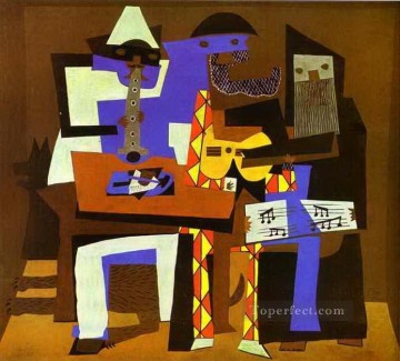 Tres músicos 2 1921 Pablo Picasso Pinturas al óleo